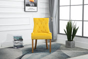 Lauren Velvet Dining Chair - Ochre