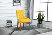Lauren Velvet Dining Chair - Ochre