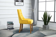 Lauren Velvet Dining Chair - Ochre