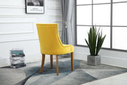 Lauren Velvet Dining Chair - Ochre