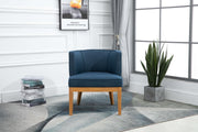 Lucille Armchair - Herringbone Navy