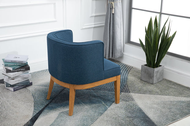 Lucille Armchair - Herringbone Navy