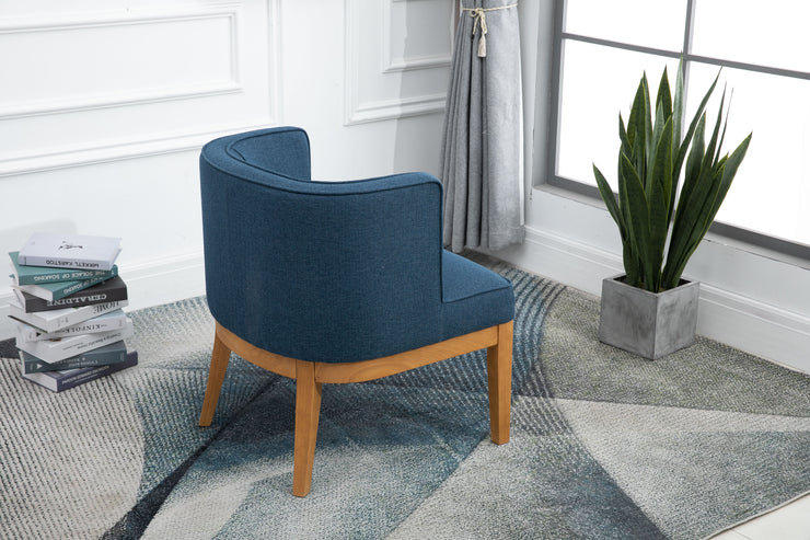 Lucille Armchair - Herringbone Navy