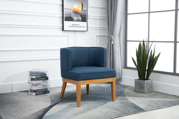 Lucille Armchair - Herringbone Navy