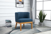 Lucille Armchair - Herringbone Navy