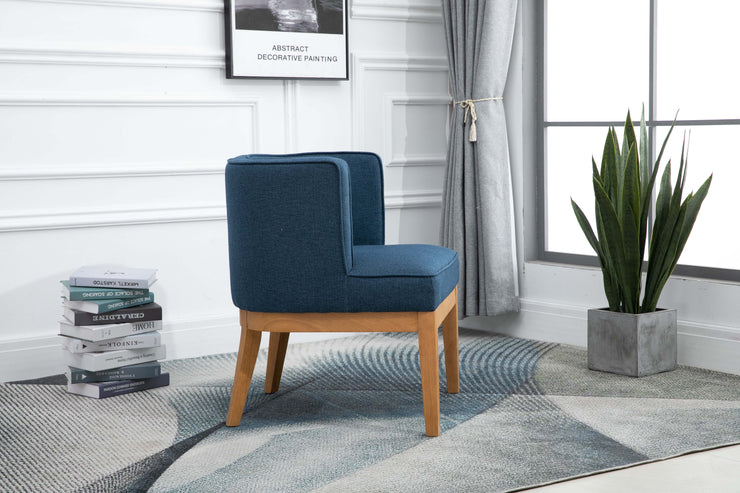 Lucille Armchair - Herringbone Navy