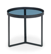 Loft Lamp Table - Smoked Glass