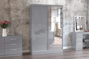 Lynx 2 Door Sliding Wardrobe with Mirror