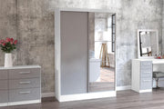 Lynx 2 Door Sliding Wardrobe with Mirror