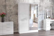 Lynx 2 Door Sliding Wardrobe with Mirror