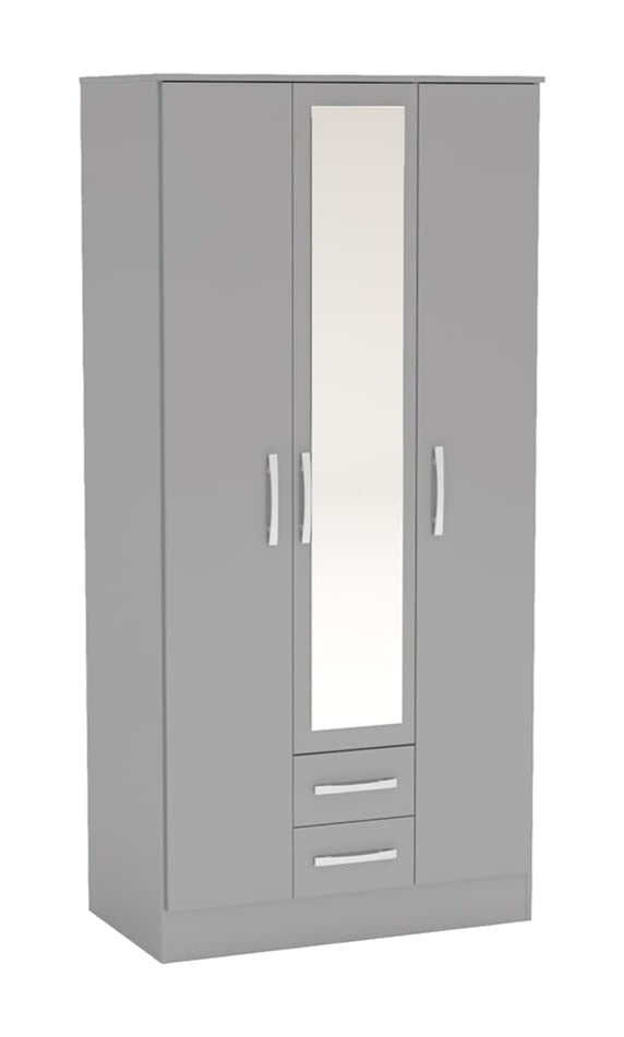 Lynx 3 Door 2 Drawer Wardrobe with Mirror