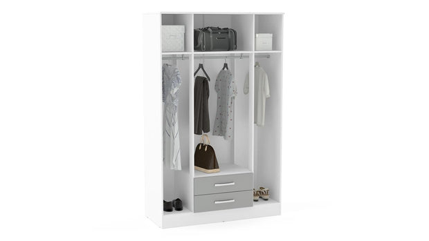 Lynx 4 Door 2 Drawer Wardrobe with Mirror