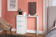 Madison 3 Drawer Dressing Table & Mirror