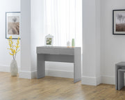 Manhattan Dressing Table with 2 Drawers - Grey