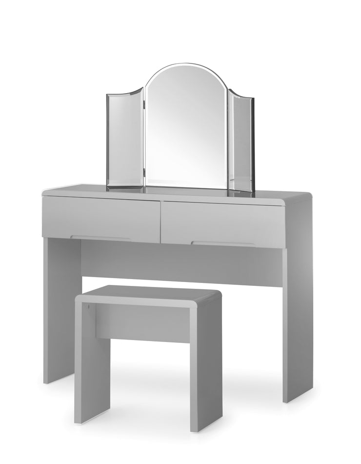 Manhattan Dressing Table with 2 Drawers - Grey