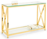 Miami Console Table - Gold