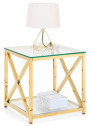 Miami Lamp Table - Gold