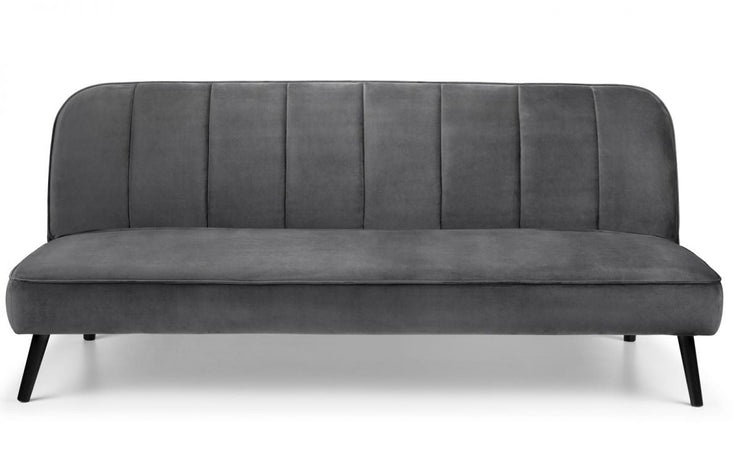 Miro Curved Back Sofabed - Grey Velvet