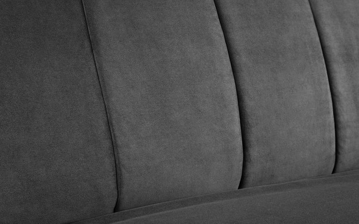 Miro Curved Back Sofabed - Grey Velvet