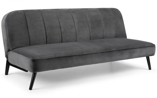 Miro Curved Back Sofabed - Grey Velvet