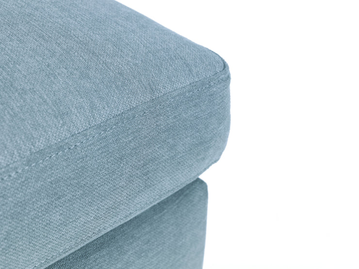Monza Ottoman - Blue Linen