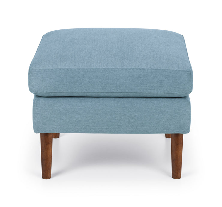 Monza Ottoman - Blue Linen