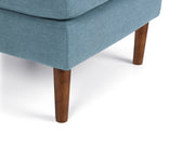 Monza Ottoman - Blue Linen