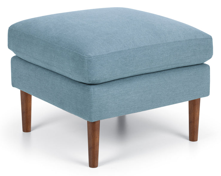 Monza Ottoman - Blue Linen