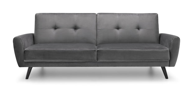 Monza 3 Seater Sofa - Grey Velvet