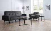 Monza 3 Seater Sofa - Grey Velvet