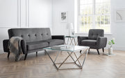 Monza Sofabed - Grey Velvet