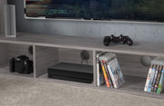 Nebula Gaming Bed with Desk - Grey Oak