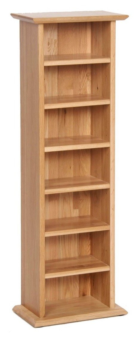 New Oak CD/DVD Rack