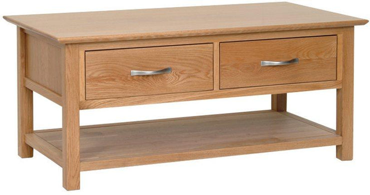 New Oak Coffee Table with Drawers