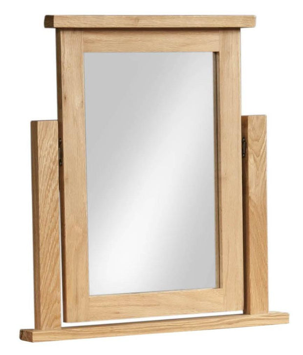 New Oak Single Dressing Table Mirror