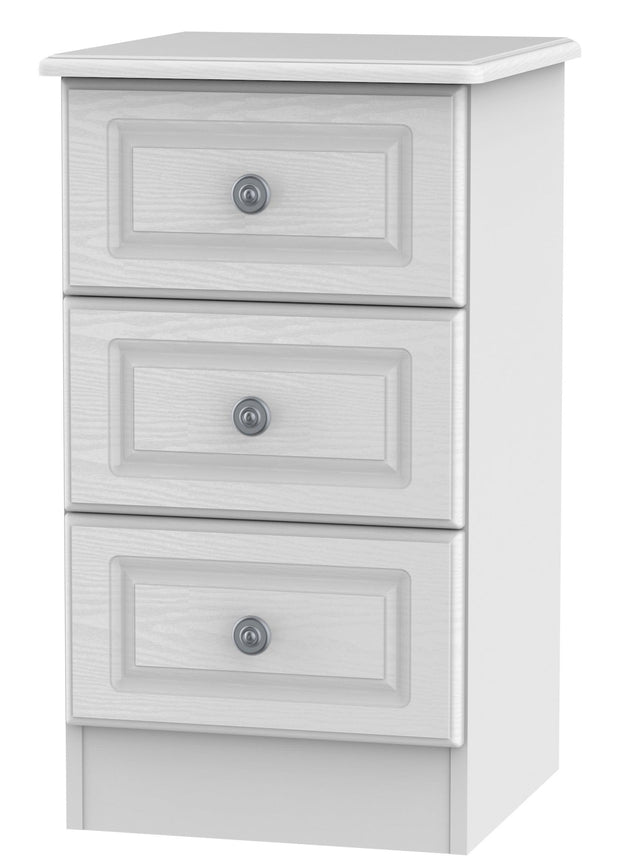 Pembroke 3 Drawer Bedside Cabinet