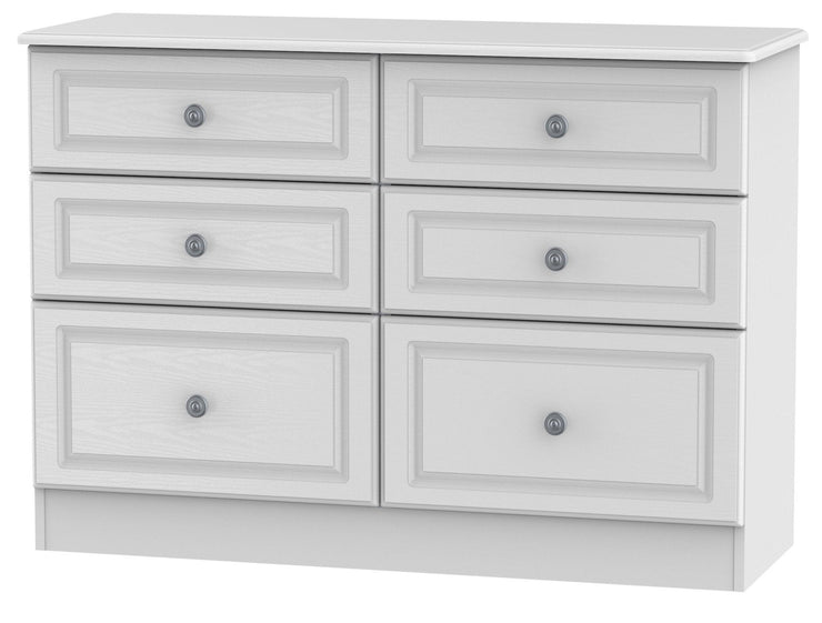 Pembroke 6 Drawer Midi Chest Chest Of Drawers