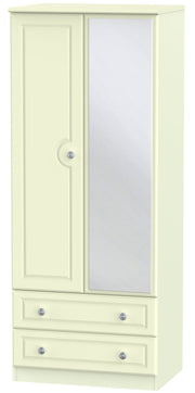 Pembroke 2 Door Mirror Combi Wardrobe