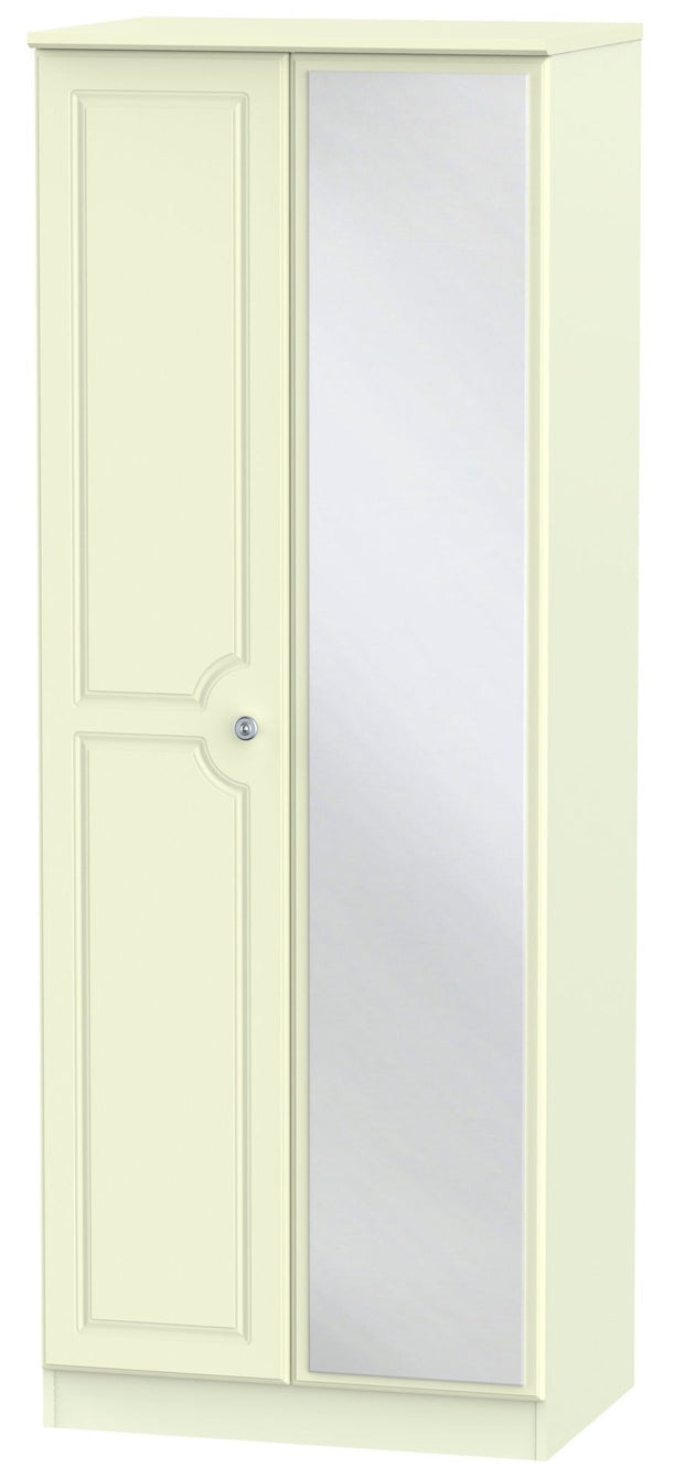 Pembroke 2 Door Tall Mirror Wardrobe