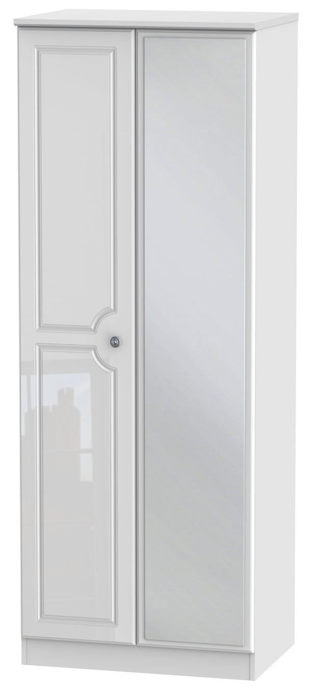 Pembroke 2 Door Tall Mirror Wardrobe