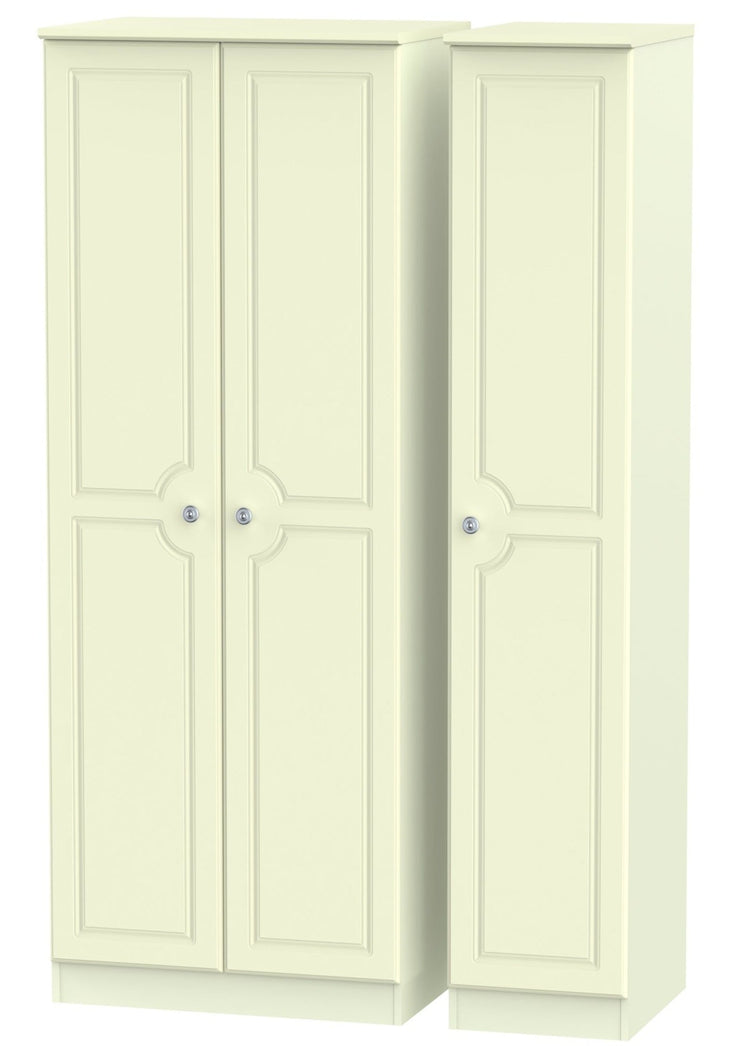 Pembroke 3 Door Tall Plain Wardrobe