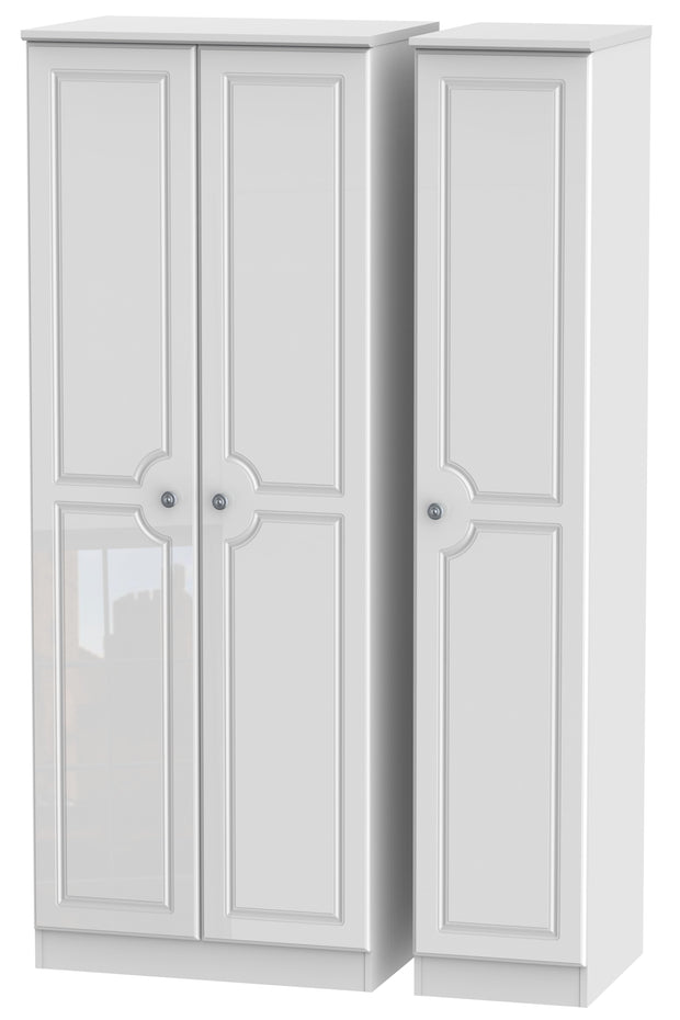 Pembroke 3 Door Tall Plain Wardrobe