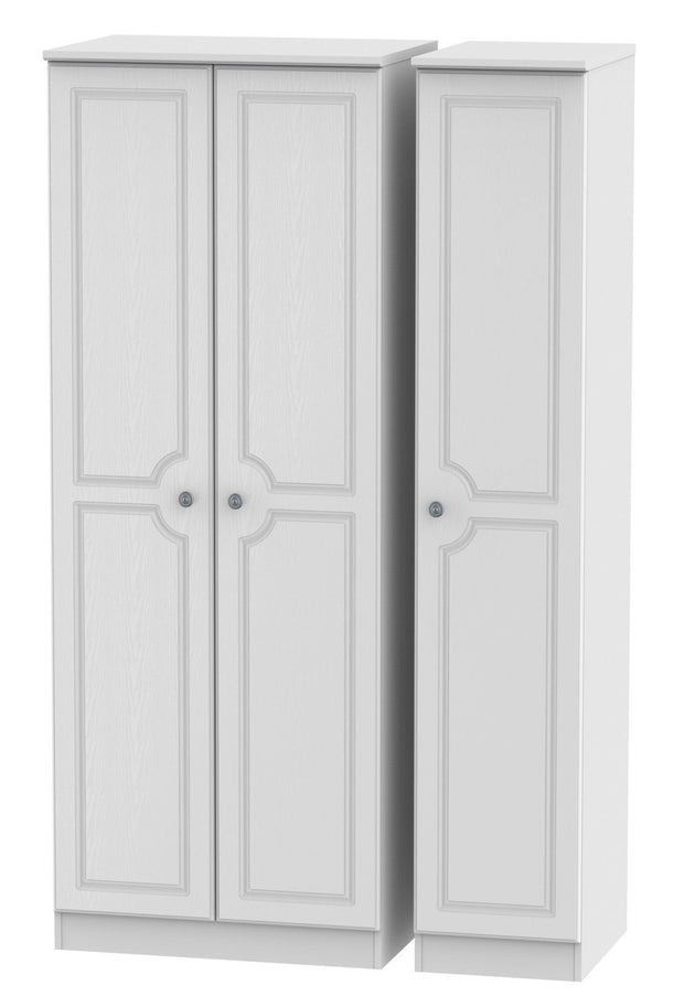 Pembroke 3 Door Tall Plain Wardrobe