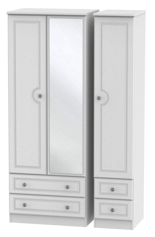 Pembroke 3 Door 4 Drawer Tall Mirror Wardrobe