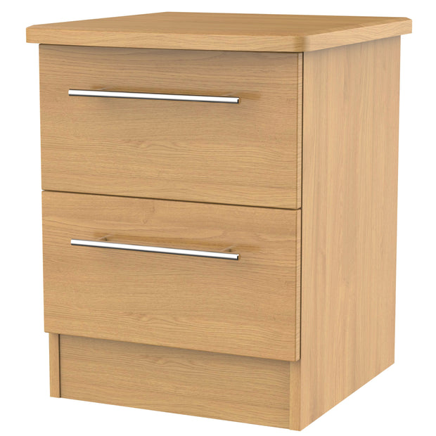 Sherwood 2 Drawer Bedside Cabinet