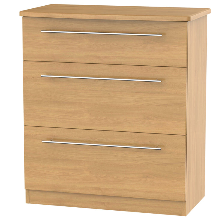 Sherwood 3 Drawer Deep Chest Of Drawers