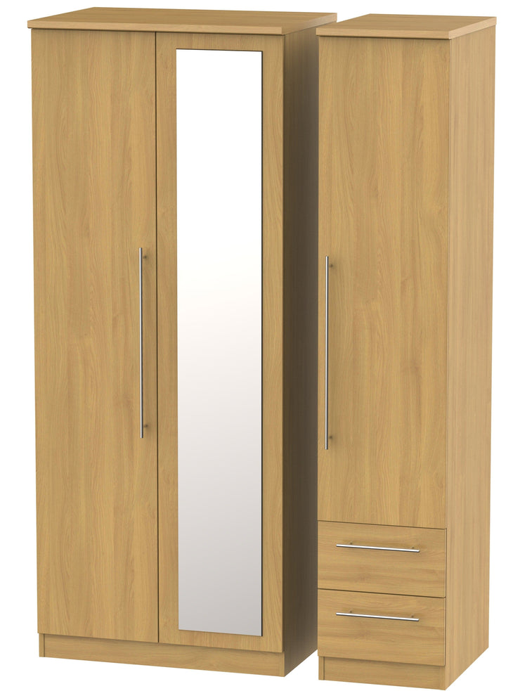 Sherwood 3 Door 2 Drawer Combi Wardrobe