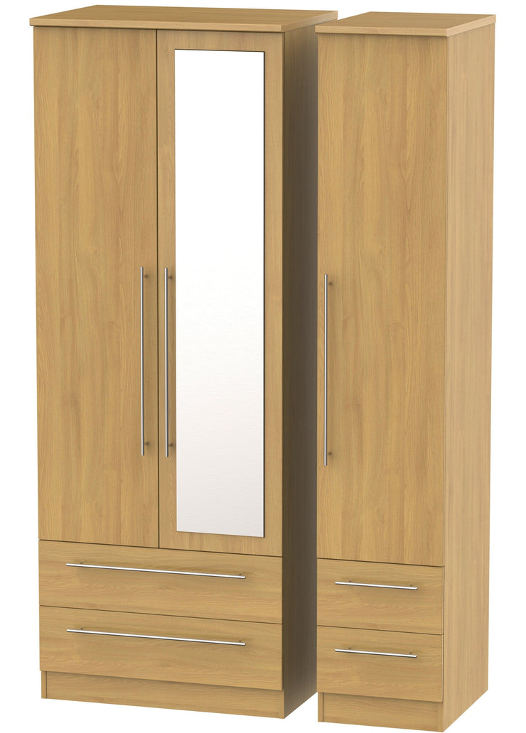 Sherwood 3 Door 4 Drawer Tall Combi Wardrobe