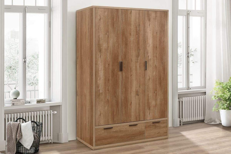 Stockwell 3 Door + 2 Drawer Wardrobe