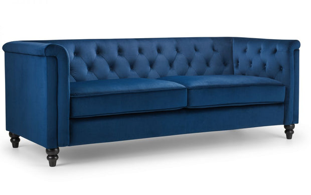 Sandringham 3 Seater Sofa - Blue Velvet